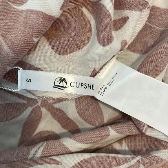 NWT Cupshe Gillian Floral Tie Front Smocked Dress - Picture 8 of 11